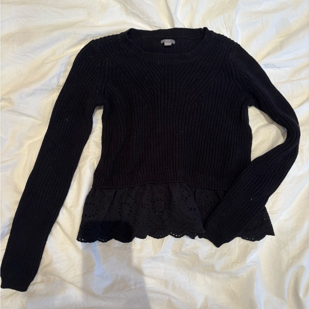 Aerie Black Knit Sweater